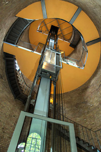 Fahrstuhltechnik im Wasserturm Nauen